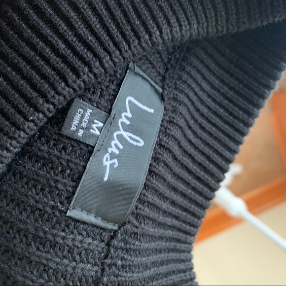 Black bell sleeve sweater dress - Picture 6 of 6